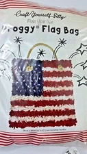 CRAFT YOURSELF SILLY MAKE YOUR OWN PROGGY AMERICAN FLAG BAG TOOL INCLUDED 