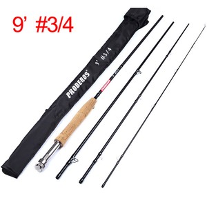 3/4 5/6 7/8WT Fly Rod 9FT Fast Action Carbon Fiber Fly Fishing Rod &Cordura Tube