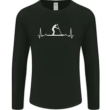 Paddle Boarding Pulse Paddleboard ECG Mens Long Sleeve T-Shirt