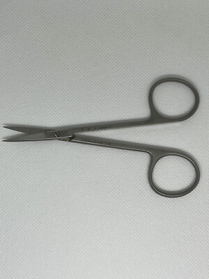 FST Hardened Fine Scissors, 4.35'' Length, 1'' Cutting Edge, Sharp Tips, Excellent