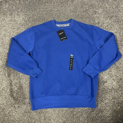 Starting Point Sweatshirt Mens L Royal Blue Crewneck Pullover Athletic