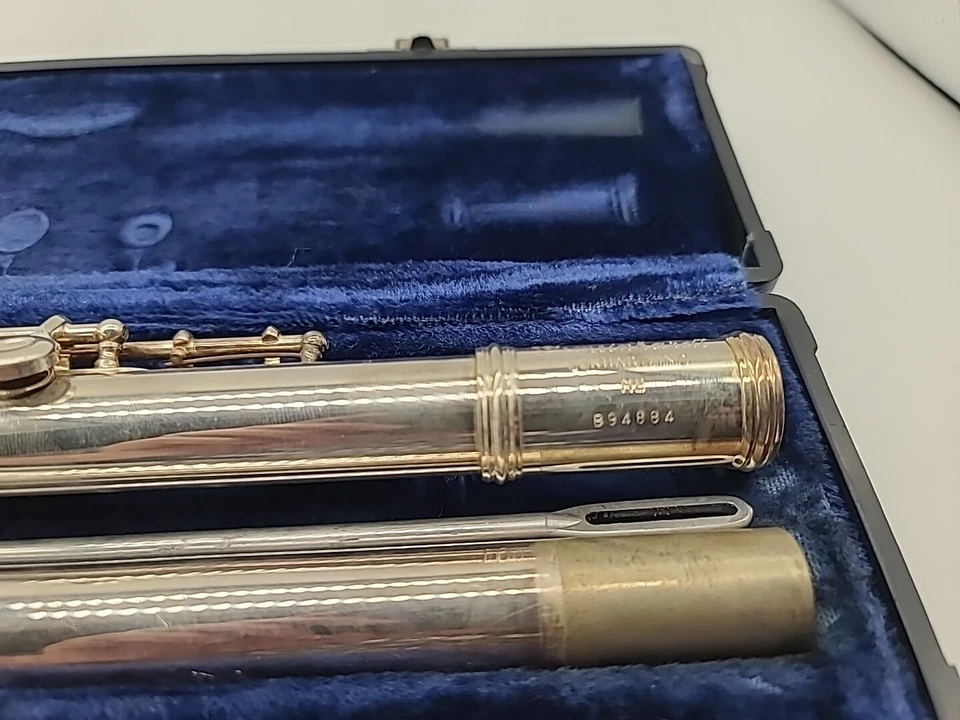 Flauta Gemeinhardt Elkhart M2 níquel plata con estuche c. 1978 Foto 3 de 4