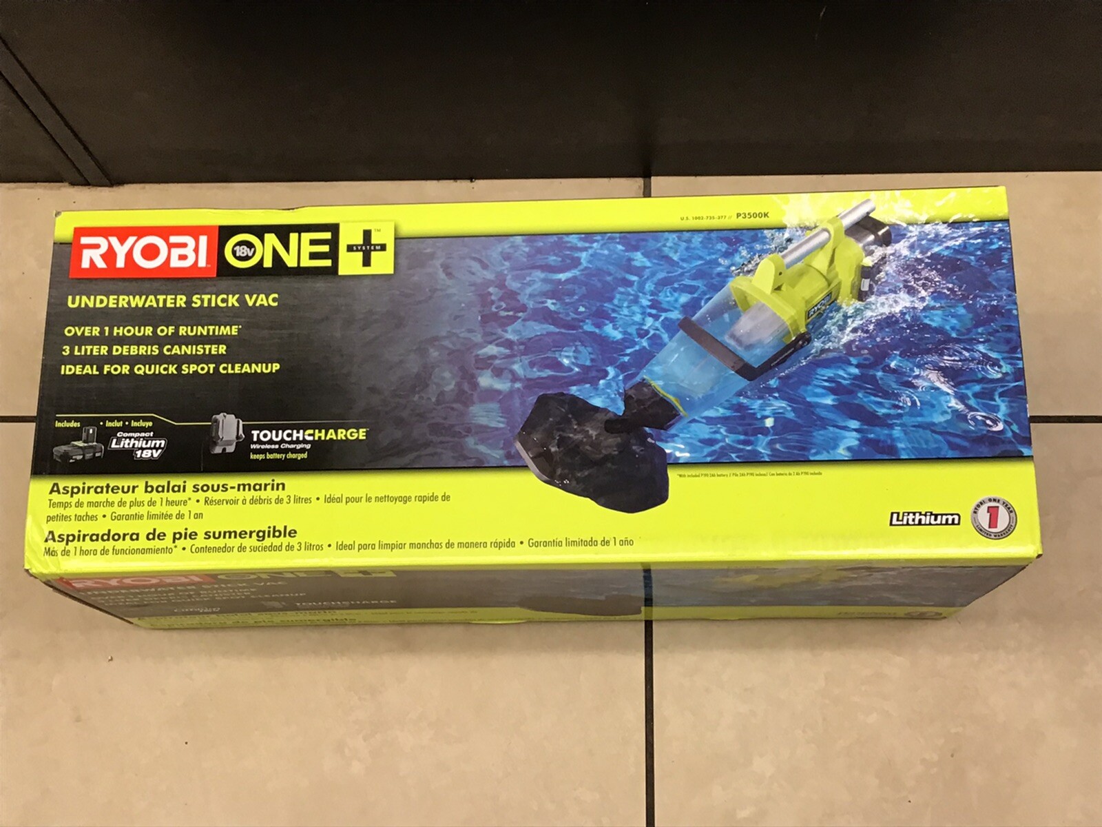 Cordless Underwater Stick Vacuum Kit 