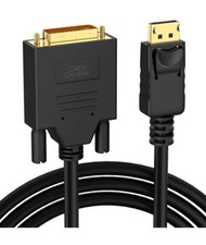 6 Foot Gold Plated DP DisplayPort to DVI-D Male Dual Link Cable 2k 4k 1080P