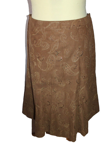 JUPE SEQUINS FEMME  °°° YOUR SIXTH SENCE °°° TAILLE 48 . BRODERIES