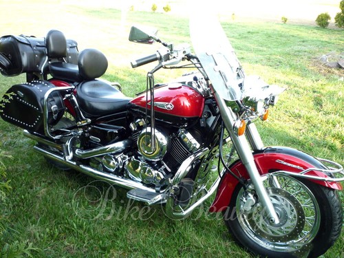 Yamaha Dragstar XVS 650 A V-star XVS650 Rear Crash Bars Heavy Duty Guards - Foto 8 di 9