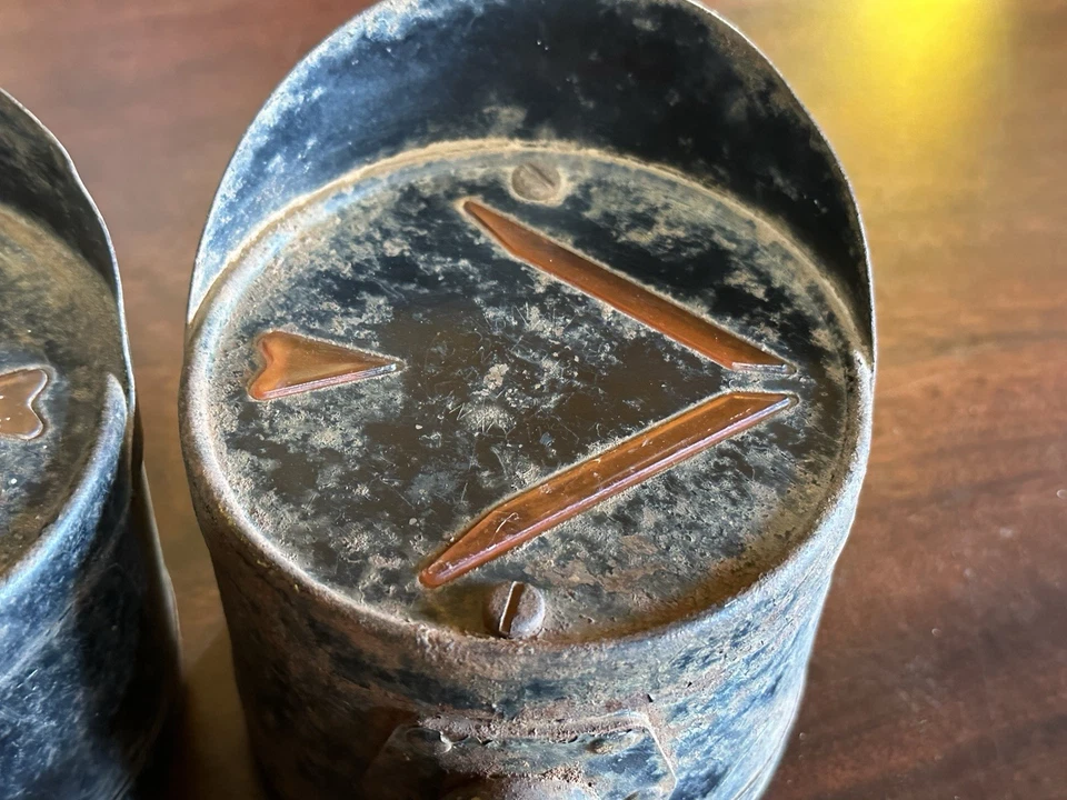 ANTIGUO PAR VinTagE SIGNAL STAT Flecha SEÑALES DE GIRO Camión ligero Dodge Power Wagon Foto 4 de 4