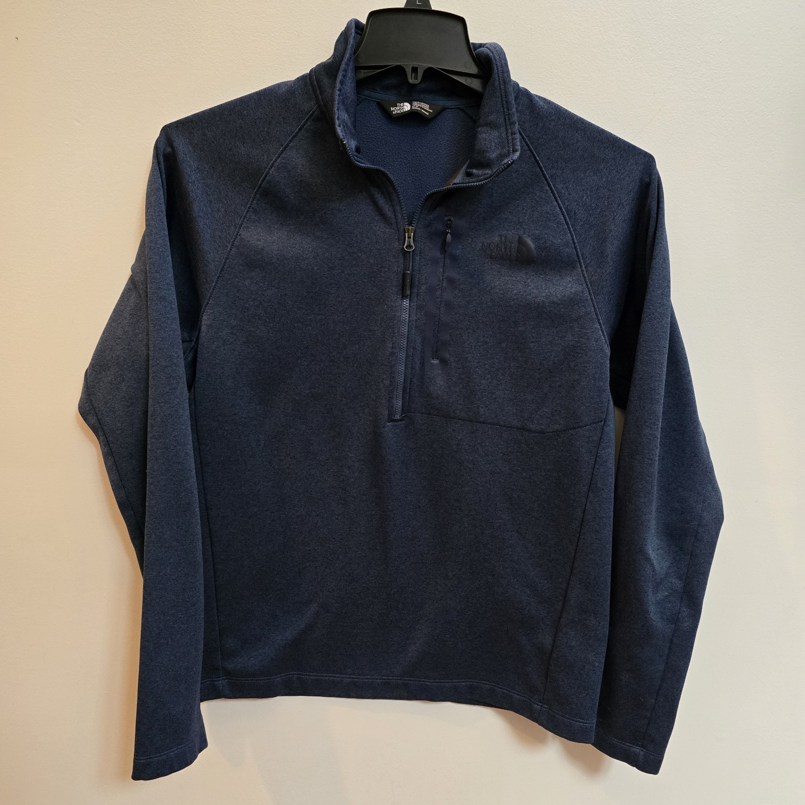 The North Face Mens Lightweight Blue Fleece 1/2 Zip Pullover Jacket Size M