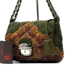 Etro Quilted Paisley Chain Shoulder Bag Cross...