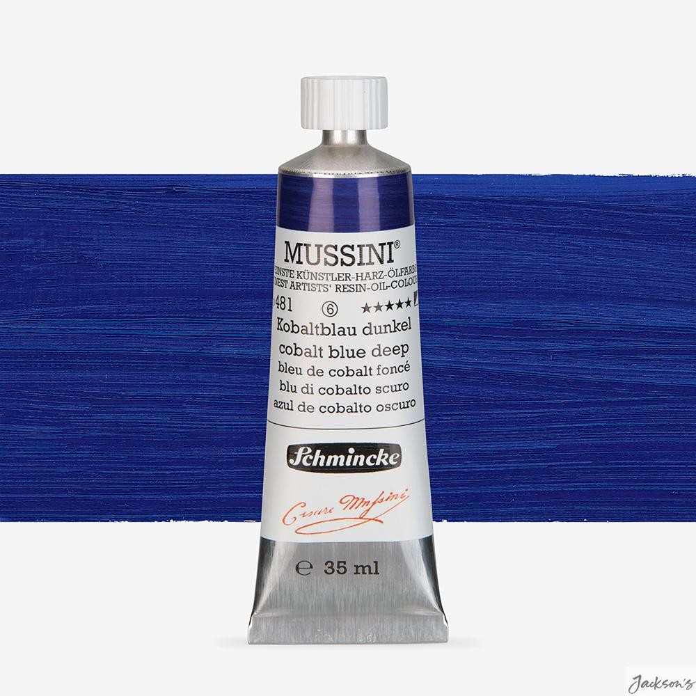 Schmincke Mussini Oil Paint Natural Resin 35ml Cobalt Blue Deep Artist Colour