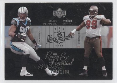 2003 Pros & Prospects The Power and Potential Julius Peppers Warren Sapp HOF 0a1