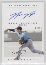 2021 Panini National Treasures Retro Signatures 9/99 Nick Neidert Auto 15fy