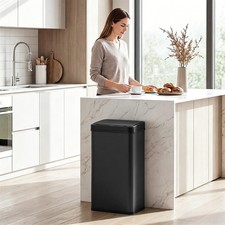 Image of Sensor Bin with Soft-Close Lid, Stainless Steel Kitchen Bin