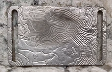 GRIP6 BELT BUCKLE - CONTOUR - RELIC'D ALUMINIUM - 1.5 INCH WIDE