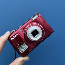 Nikon Coolpix L26 16.1MP Compact Digital Camera Red - Excellent Boxed 4GB SD 🤩
