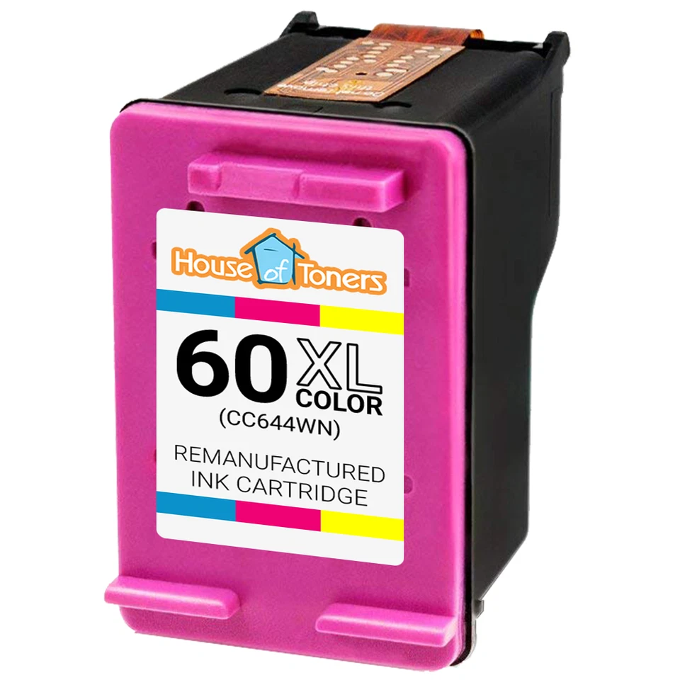 60 60XL Inkjet cartridge For HP DeskJet CC641W CC644W D2680 F4280 F4480 - 3PK - Image 4 of 4