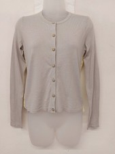 Laura Ashley Ladies Lightweight Spring Wear Cardigan Size 8 Grey Yellow Lace NEW