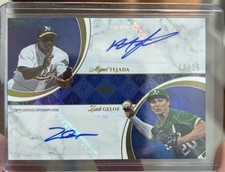 2024 Topps Dynamic Duals Miguel Tejada/Zack Gelof #42A Sapphire Foil Auto /25