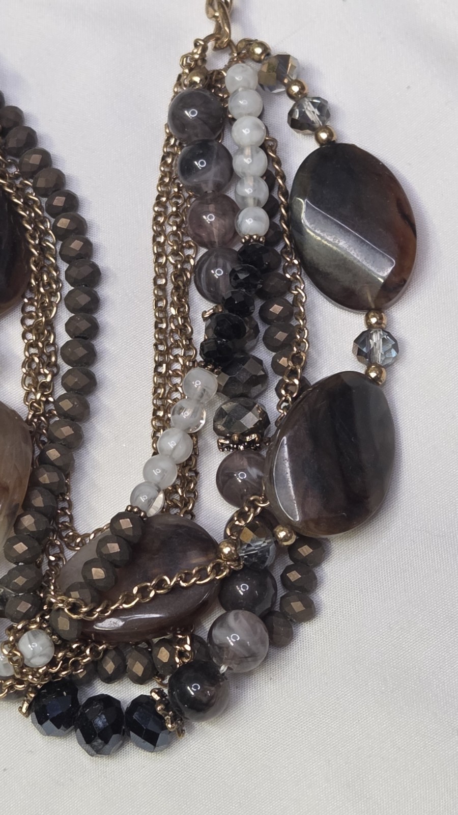 Vintage, Multi-Strand, Multi-Stone, Statement Nec… - image 3