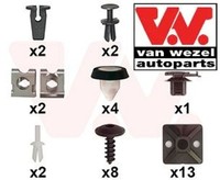 VAN Wezel 4908793 Montagesatz FüR StoßFäNger FüR Seat FüR Cupra