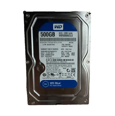 Western Digital WD Blue 500 GB 3,5 Zoll SATA III HDD 7200 RPM 32 MB WD5000AZLX
