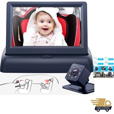 Baby Car Mirror with 4.3'' HD Night Vision Function Display, Safety Car Seat ...