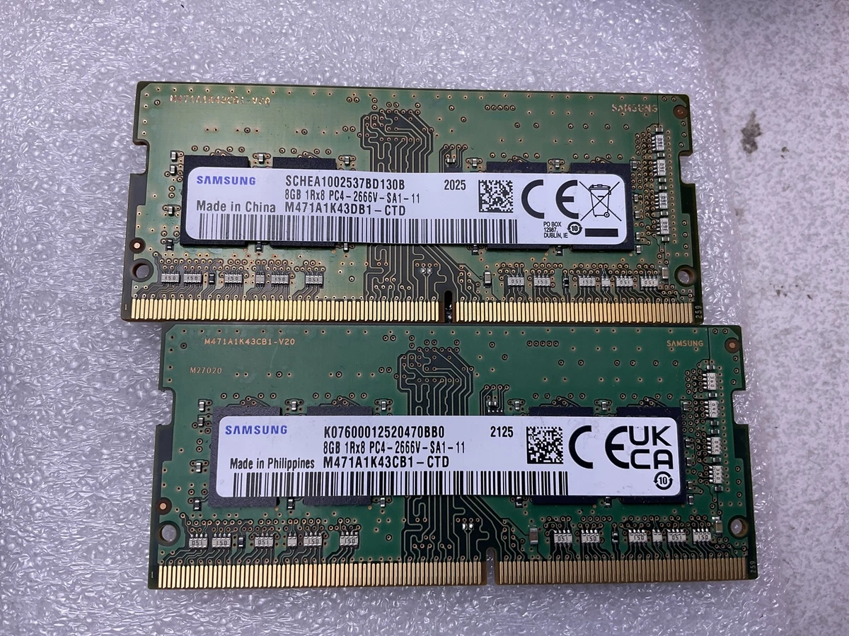 Samsung PC4-21300 (DDR4-2666) Bus Speed Computer RAM 8 GB Capacity