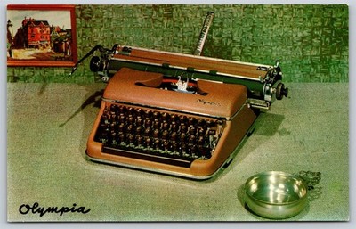 Postcard Olympia Office Typewriter Standard Machine Action Model SM3-13 AD B399