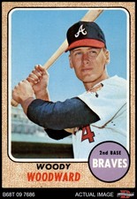 1968 Topps #476 Woody Woodward Braves 6.5 - EX/MT+