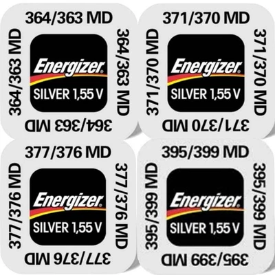 Energizer 364 371 377 AG1 AG4 AG6 SR626 SW SR927 SW Uhren Batterien Knopfzellen - Bild 1 von 4