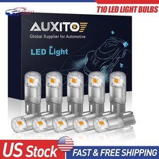 10x T10 Led License Plate Light Bulbs 6000k Super Bright 168 2825 194 Auxito