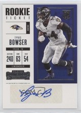 2017 Panini Contenders Rookie Ticket Tyus Bowser #193 Auto 03rx