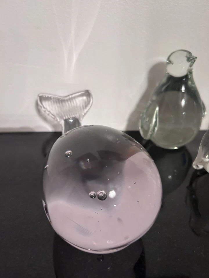 Collection Of 8 Vintage Clear Glass Animals - Image 3 of 4