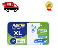 Swiffer Sweeper XL Wet Pad Refills, Open Window Fresh, 12 Ct