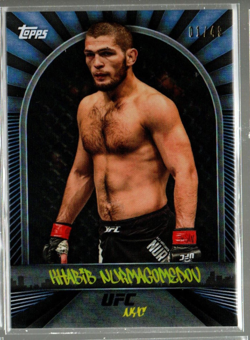 2024 Topps UFC NYC Blue #17 Khabib Nurmagomedov /49 | eBay