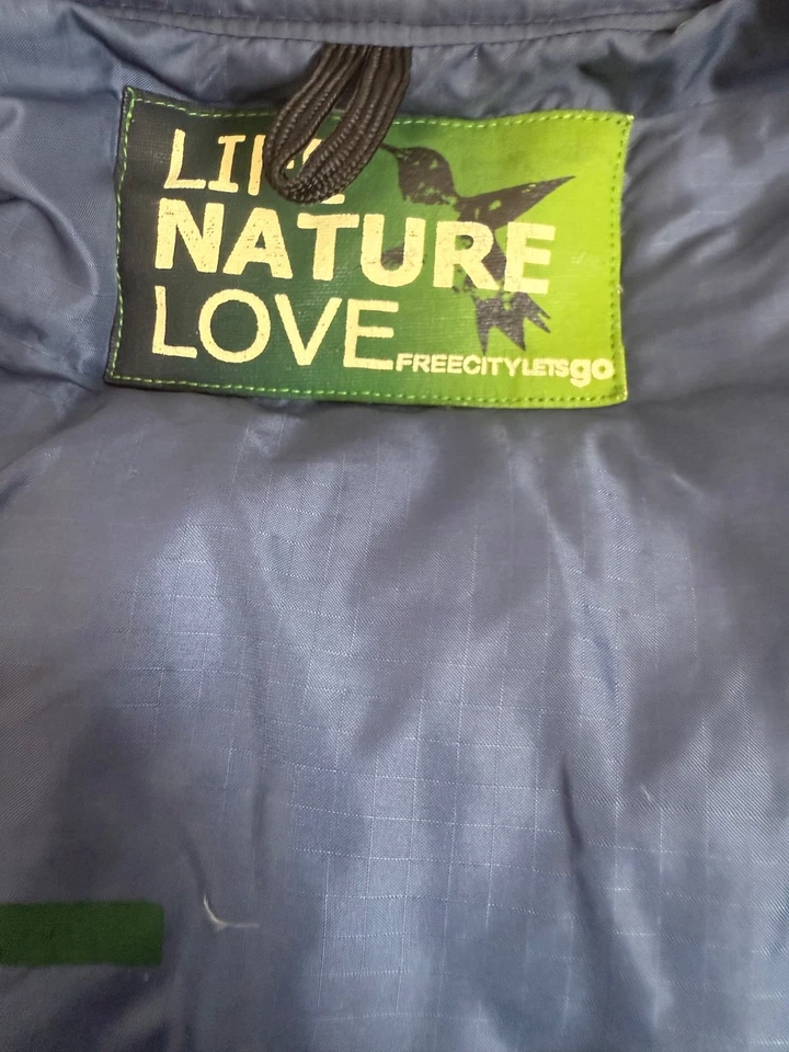 Free City Puffer Vest Down XL Navy Blue. Rare - Image 4 of 4