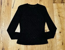 Bluse Shirt Top Mesh Spitze Gr. XS