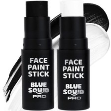 Blue Squid PRO Black and White Face Paint Stick - Waterproof 2, 