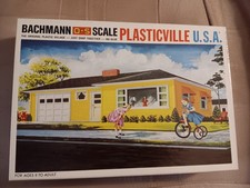 Bachmann 1852 O/S Gauge Plasticville Blue Ranch House Building Kit Vintage