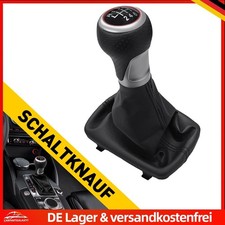6-Gäng Schaltknauf mit Sack für Audi A3 8P Sportback S-Line Rahmen 8P0864261D