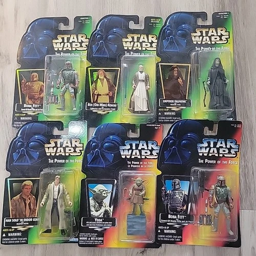 Star Wars The Power of the Force Kenner Lot of 6 Action Figures