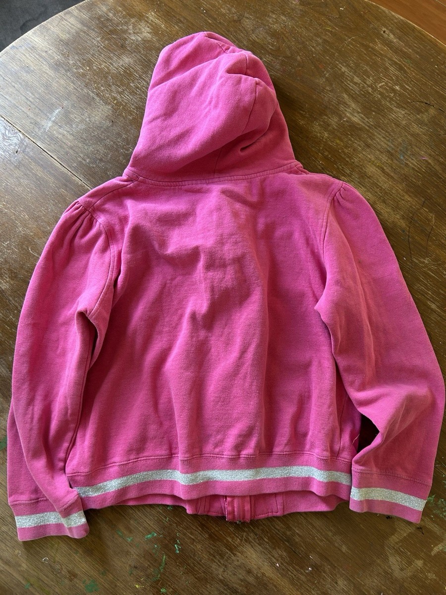 Vintage Y2K Hannah Montana Disney Zip Up Hoodie Kids Large Pink