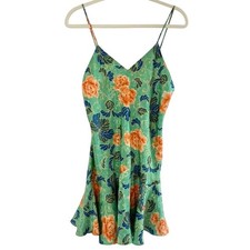 Rare Vintage 1990s Victoria's Secret Gold Label Floral Slip Nightie Dress medium