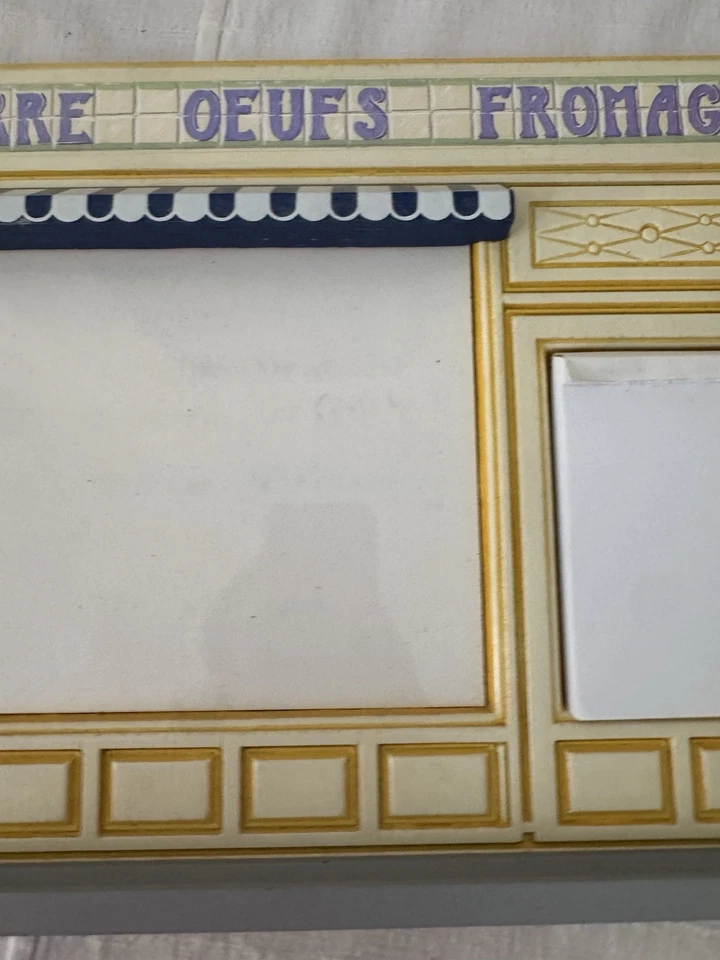 Bistro Francés Amarillo Decoración de Pared Café Bar Borrado en Seco Cocina Colgante de Pared 17x12 Foto 3 de 4