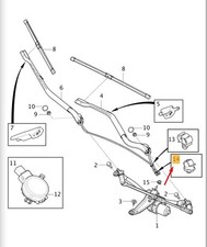 Volvo V90 MK2 CROSS COUNTER FRANT WIPER Retainer 30622818 Nouveau authentique
