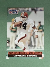 Webster Slaughter 1991 Pro Set Cleveland Browns #125b AA588