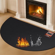 Hearth Rugs for Fireplaces Fire Resistant, 48 x 28 inch Fireproof Fireplace Mat