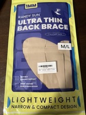 RANDY SUN Ultra Thin Back Brace, Lightweight ...