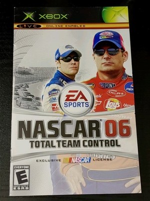 NASCAR 06 Total Team Control Racing 2006 XBOX Instruction Manual Only