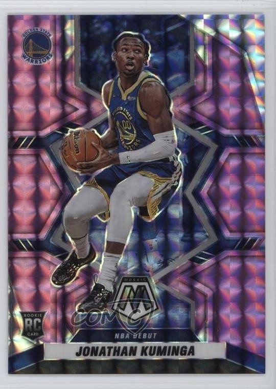 2021-22 Panini Mosaic NBA Debut Purple Prizm 40/49 Jonathan Kuminga #268 1oj7